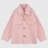 Unisex Salmon Long-Sleeved Overshirt - Ourkids - Playmore