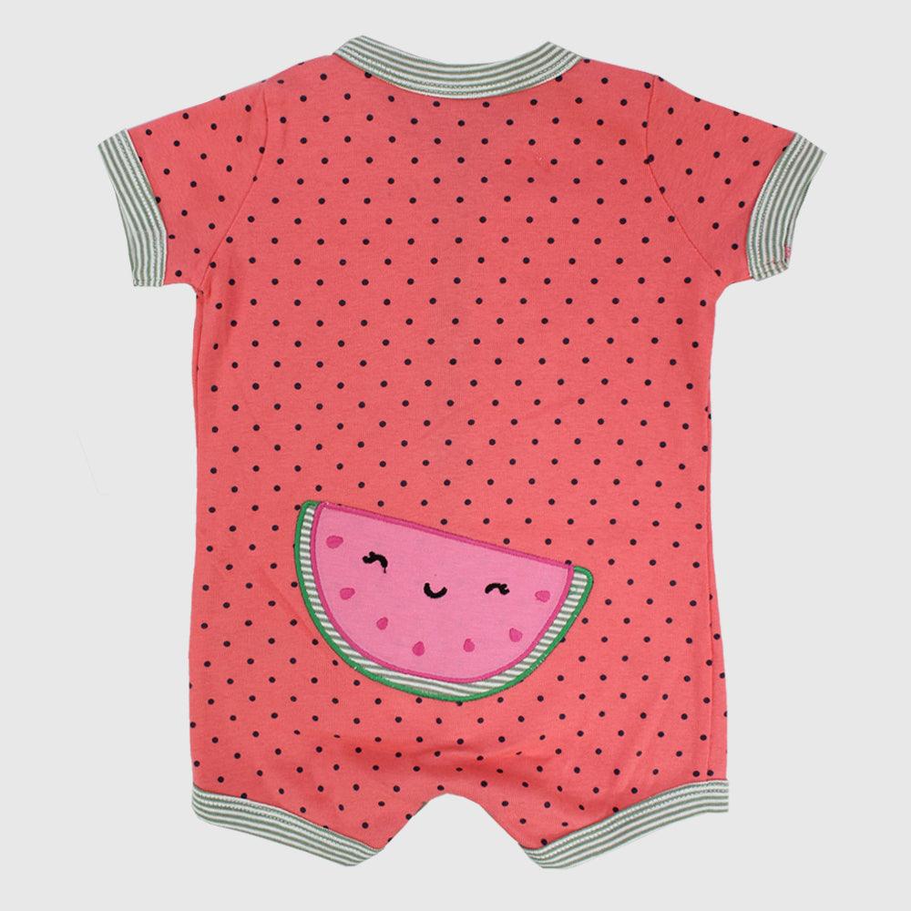 Unisex Watermelon Short-Sleeved Romper - Ourkids - Mini Me