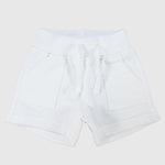 Unisex White Comfy Shorts - Ourkids - Playmore