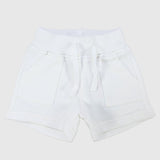 Unisex White Comfy Shorts - Ourkids - Playmore