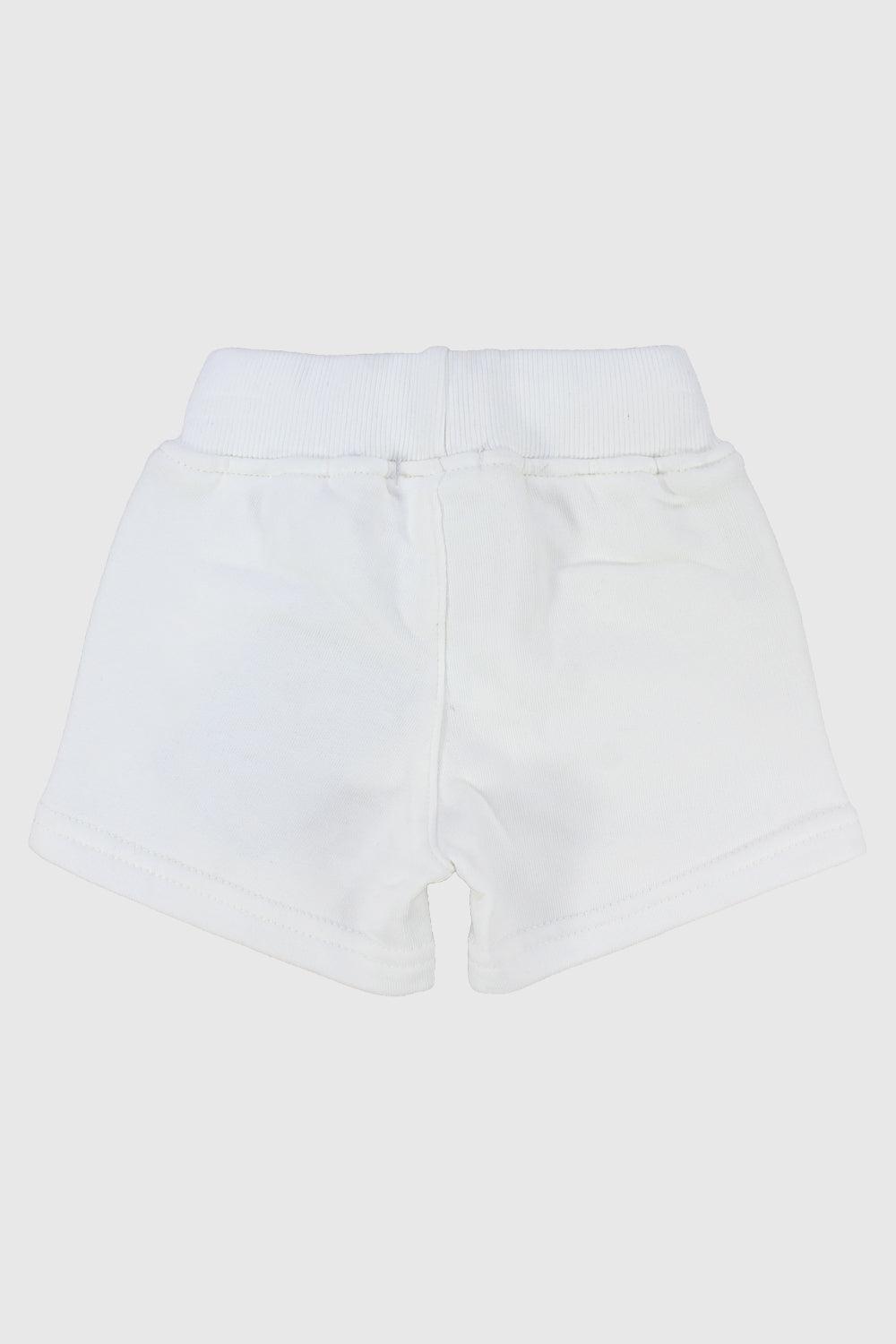 Unisex White Comfy Shorts - Ourkids - Playmore