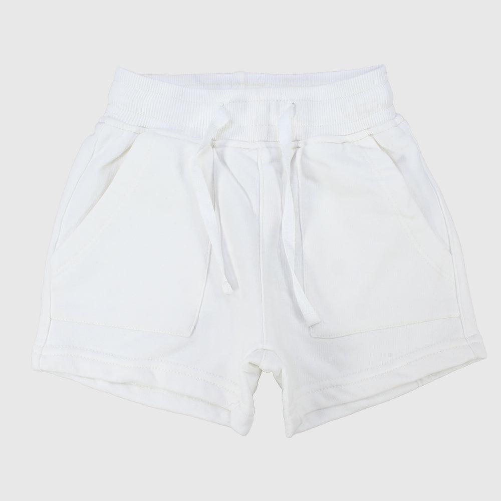 Unisex White Comfy Shorts - Ourkids - Playmore