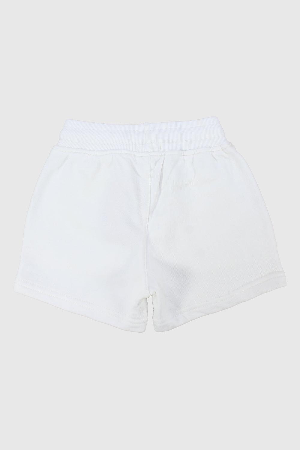 Unisex White Comfy Shorts - Ourkids - Playmore