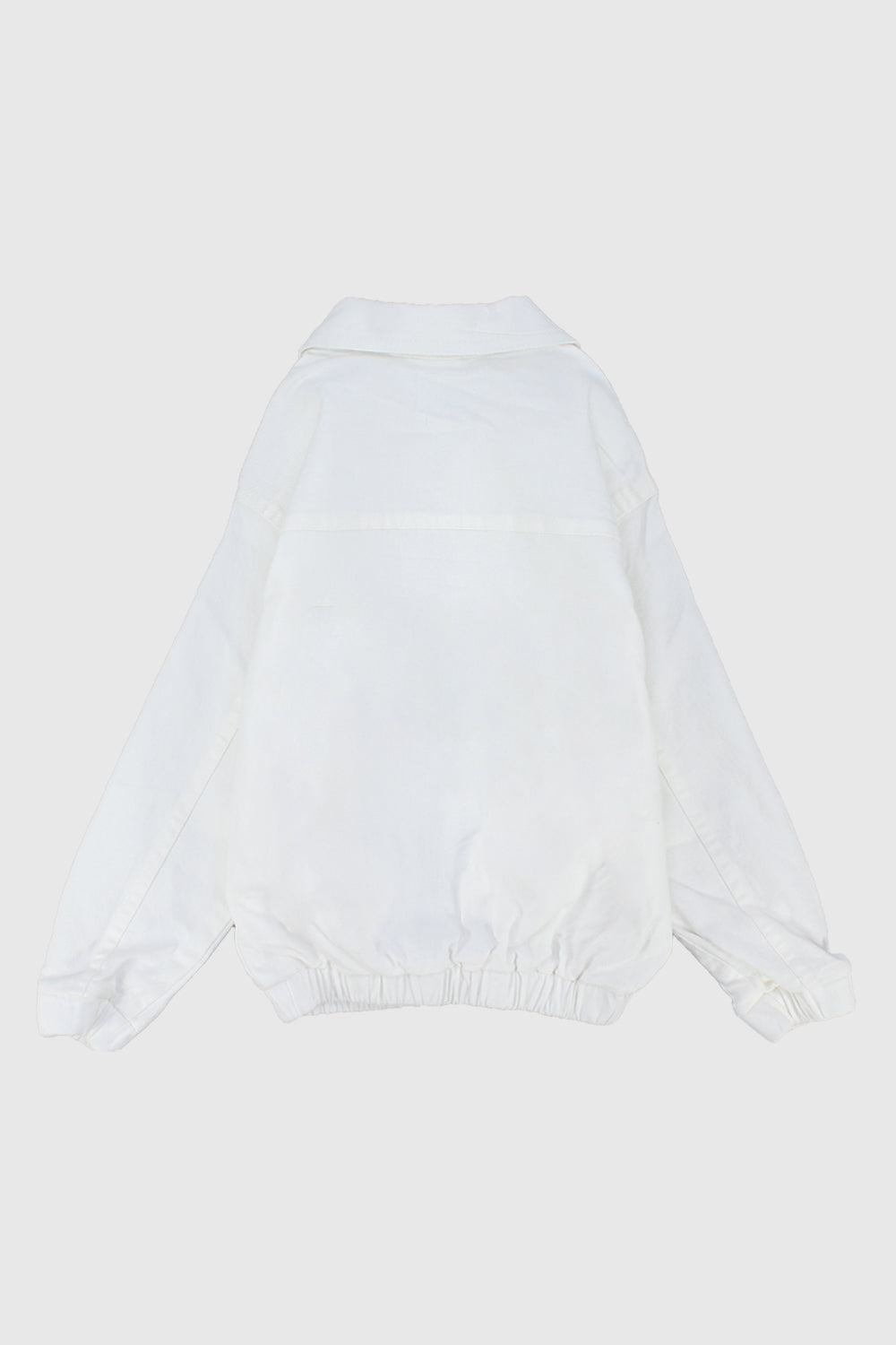 Unisex White Long-Sleeved Gabardine Jacket - Ourkids - Playmore