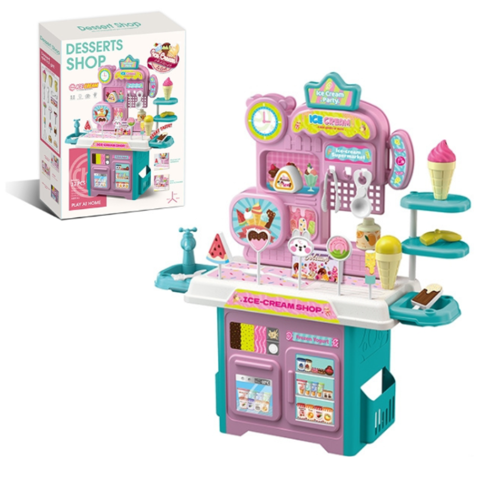 Desserts Shop Play Set (Light & Sound) – 32 Pcs