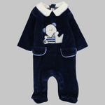 Velvet Long-Sleeved Baby Footie - Ourkids - Bumber