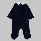 Velvet Long-Sleeved Baby Footie - Ourkids - Bumber