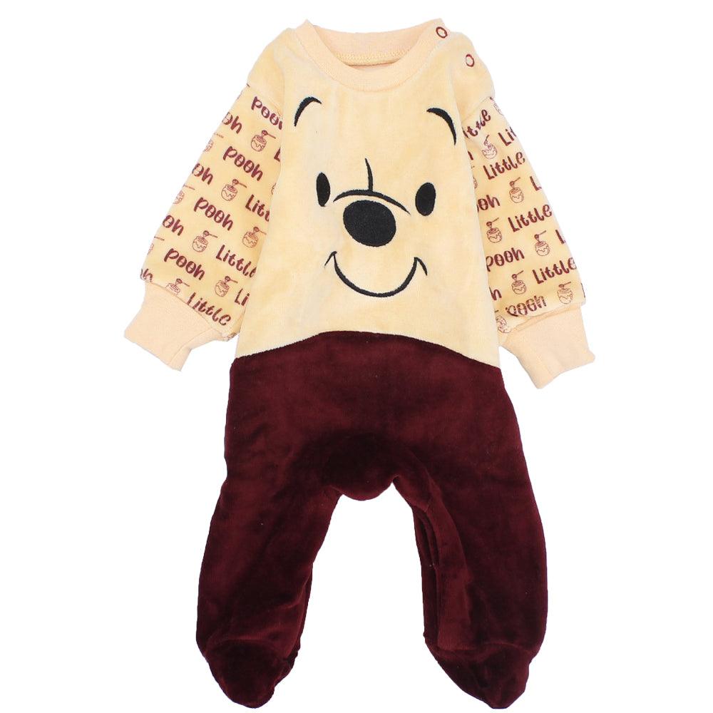 Velvet Pooh Baby Footie - Ourkids - JOKY