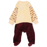 Velvet Pooh Baby Footie - Ourkids - JOKY