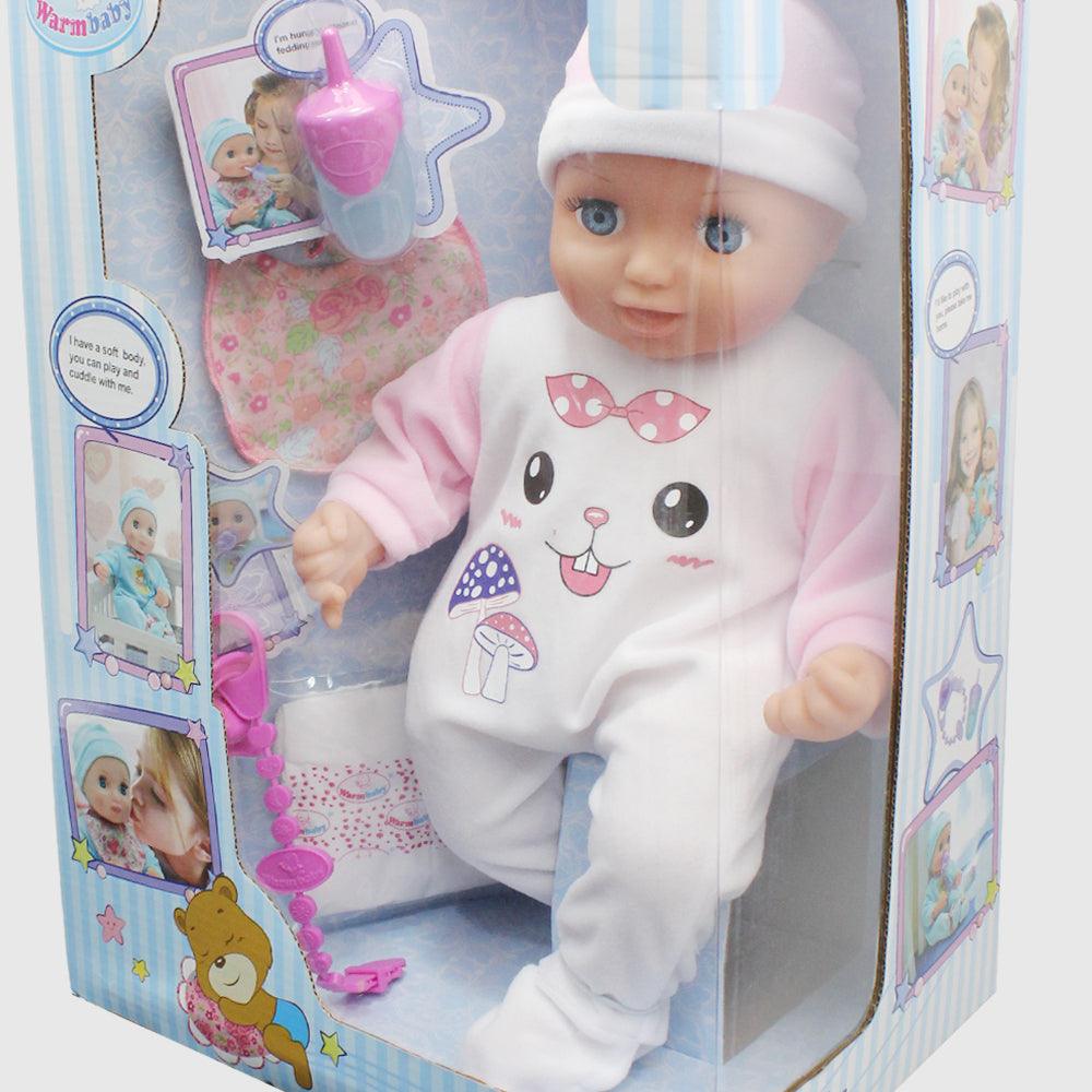 Warm Baby Doll - White and Pink - Ourkids - Warm Baby