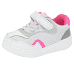 White & Grey Girls' Sneakers - Ourkids - TREND