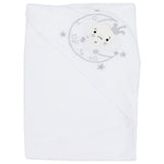 White Baby Hooded Towel (Baby Elephant) - Ourkids - Al Sayad