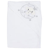 White Baby Hooded Towel (Baby Elephant) - Ourkids - Al Sayad