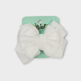 White Bow Hair Pin - Ourkids - MINT