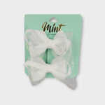 White Bow Hair Pin (Pack Of 2) - Ourkids - MINT