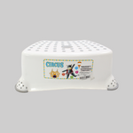 White Circus Step Stool With Anti-Slip Function - Ourkids - OKO