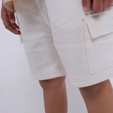 White Comfy Shorts - Ourkids - Playmore