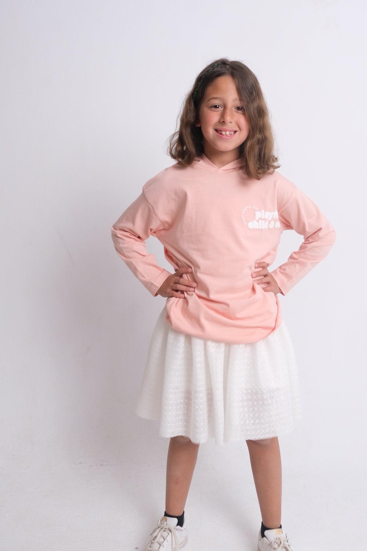 White Dotted Ruffled Skirt - Ourkids - Playmore