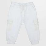 White Fleeced Sweatpants - Ourkids - Playmore