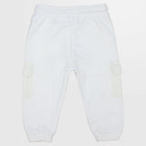 White Fleeced Sweatpants - Ourkids - Playmore