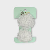 White Flower Hair Scrunchy (Pack Of 2) - Ourkids - MINT