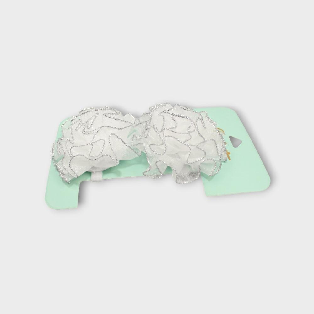 White Flower Hair Scrunchy (Pack Of 2) - Ourkids - MINT