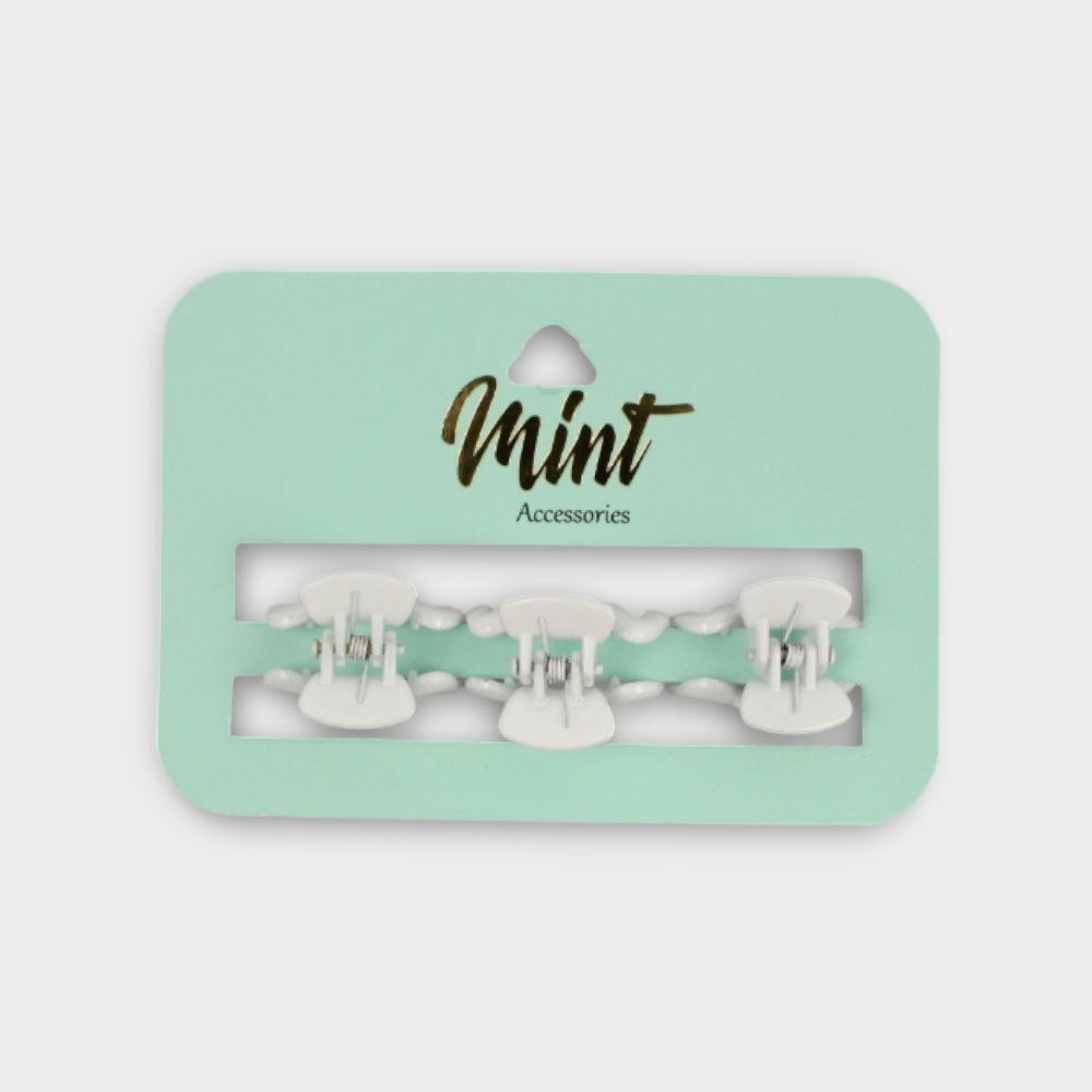 White Hair Clip (Pack Of 3) - Ourkids - MINT