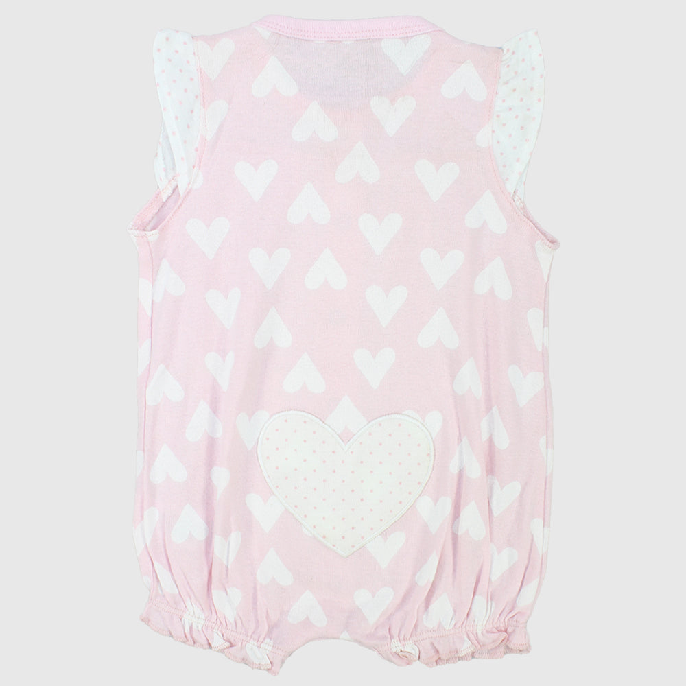 White Hearts Romper - Ourkids - Baby Land