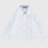 White Long-Sleeved Shirt - Ourkids - Pompelo