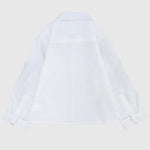 White Long-Sleeved Shirt - Ourkids - Pompelo