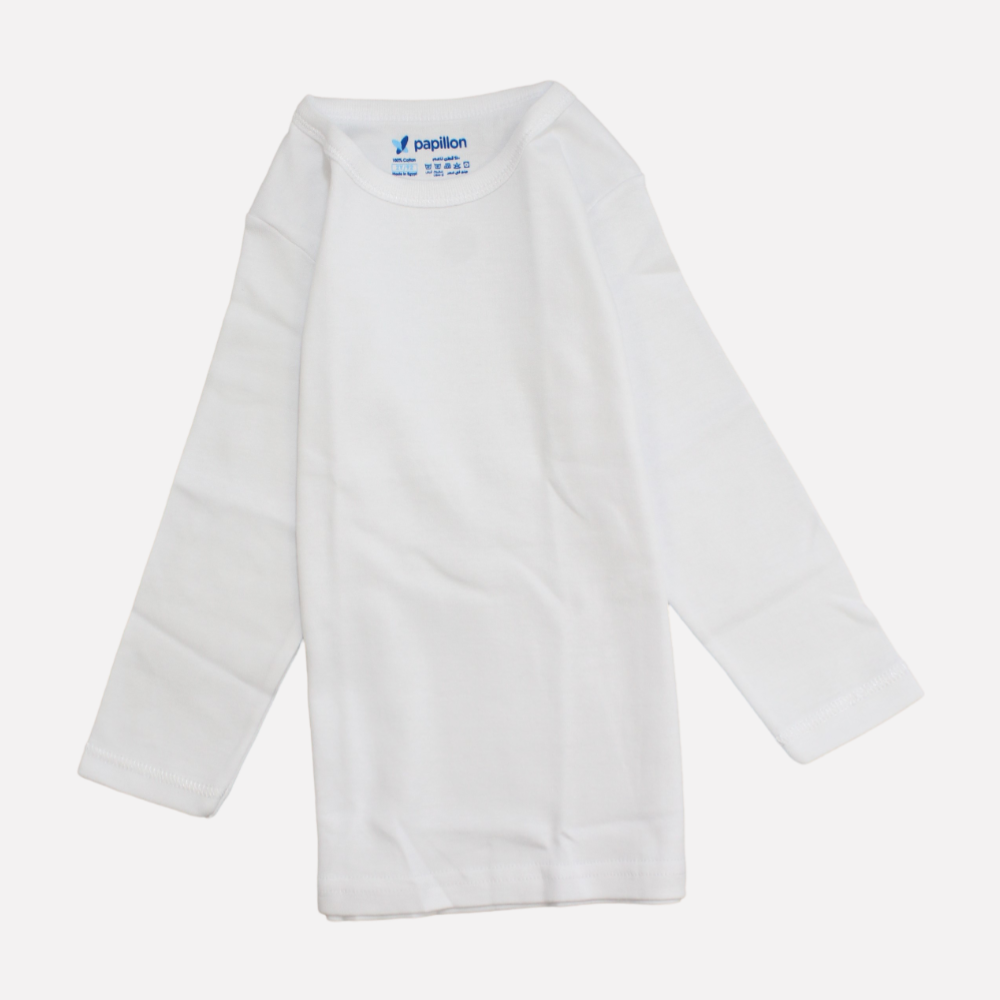 White Long-Sleeved Undershirt - Ourkids - Papillion