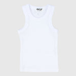 White Ribbed Tank Top - Ourkids - Playmore