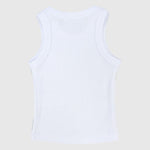 White Ribbed Tank Top - Ourkids - Playmore