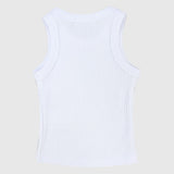 White Ribbed Tank Top - Ourkids - Playmore