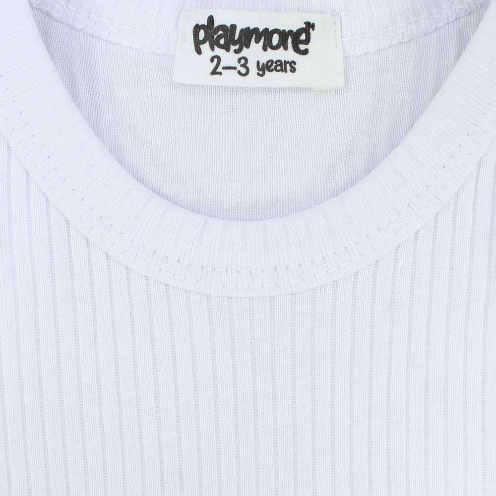 White Ribbed Tank Top - Ourkids - Playmore