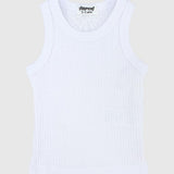 White Ribbed Tank Top - Ourkids - Playmore