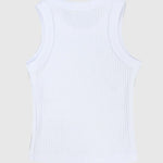 White Ribbed Tank Top - Ourkids - Playmore