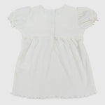 White Ruffled Short-Sleeved Dress - Ourkids - Playmore