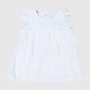 White Ruffled Sleeveless Dress - Ourkids - Playmore