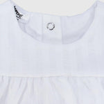 White Ruffled Sleeveless Dress - Ourkids - Playmore