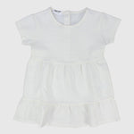 White Short-Sleeved Dress - Ourkids - Playmore