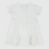 White Short-Sleeved Dress - Ourkids - Playmore