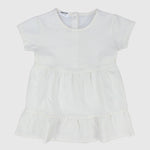 White Short-Sleeved Dress - Ourkids - Playmore