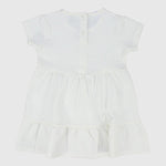 White Short-Sleeved Dress - Ourkids - Playmore