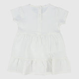 White Short-Sleeved Dress - Ourkids - Playmore