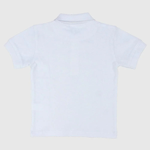 White Short-Sleeved Polo Shirt - Ourkids - Ourkids