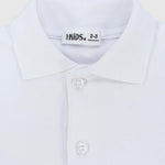 White Short-Sleeved Polo Shirt - Ourkids - Ourkids