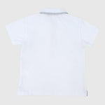 White Short-Sleeved Polo Shirt - Ourkids - Pompelo