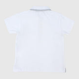 White Short-Sleeved Polo Shirt - Ourkids - Pompelo