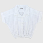 White Short-Sleeved Shirt - Ourkids - Playmore